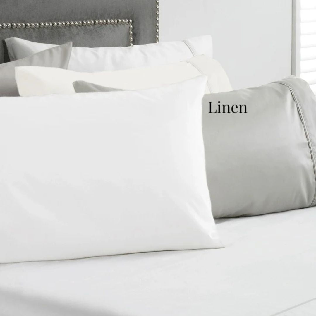 1000TC Sateen Flat Sheet: Optic White - King