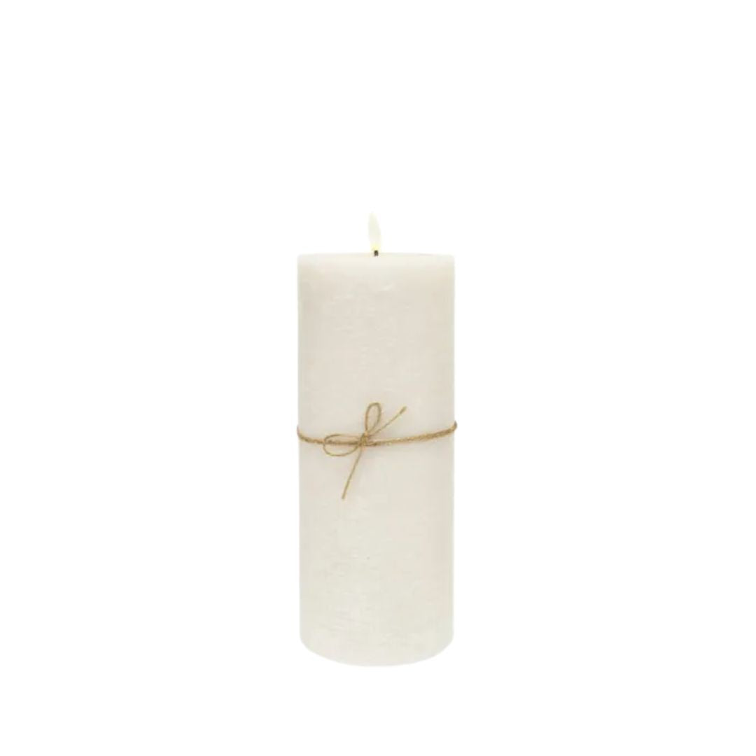 LED Flameless Candle: White - 10x25