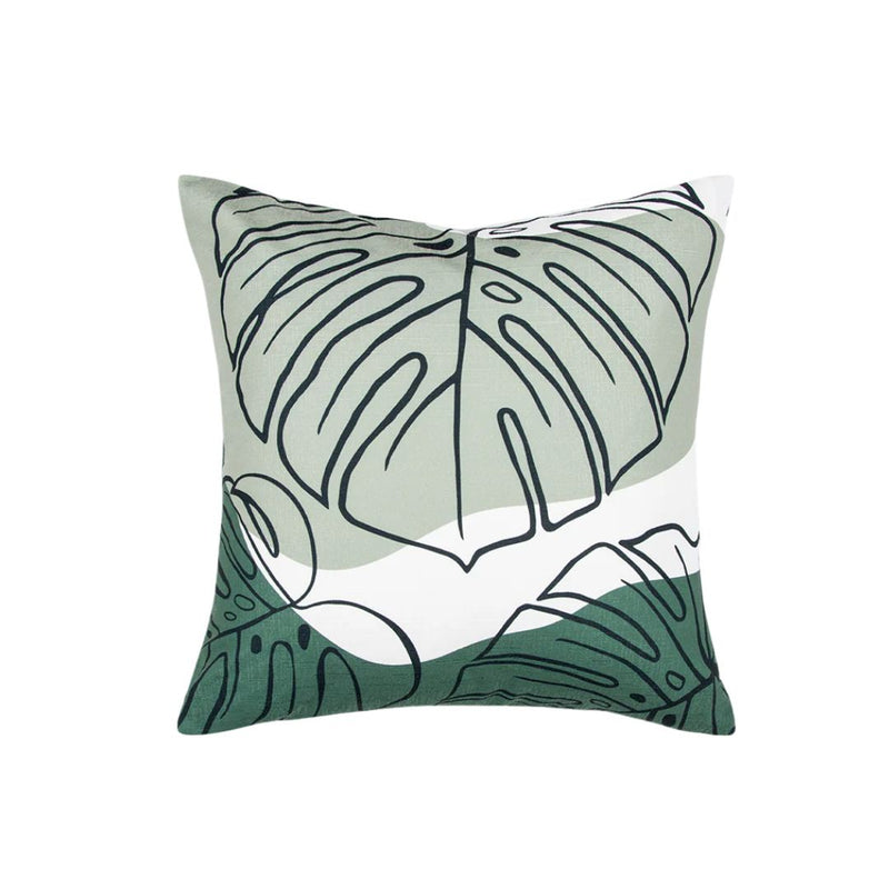 Liana Cushion with Polyester Inner: Olive - 50x50
