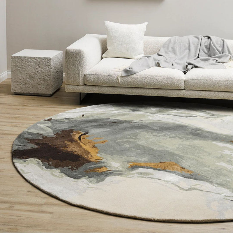 Uluru Floor Rug: Sandstone - Dia.210cm