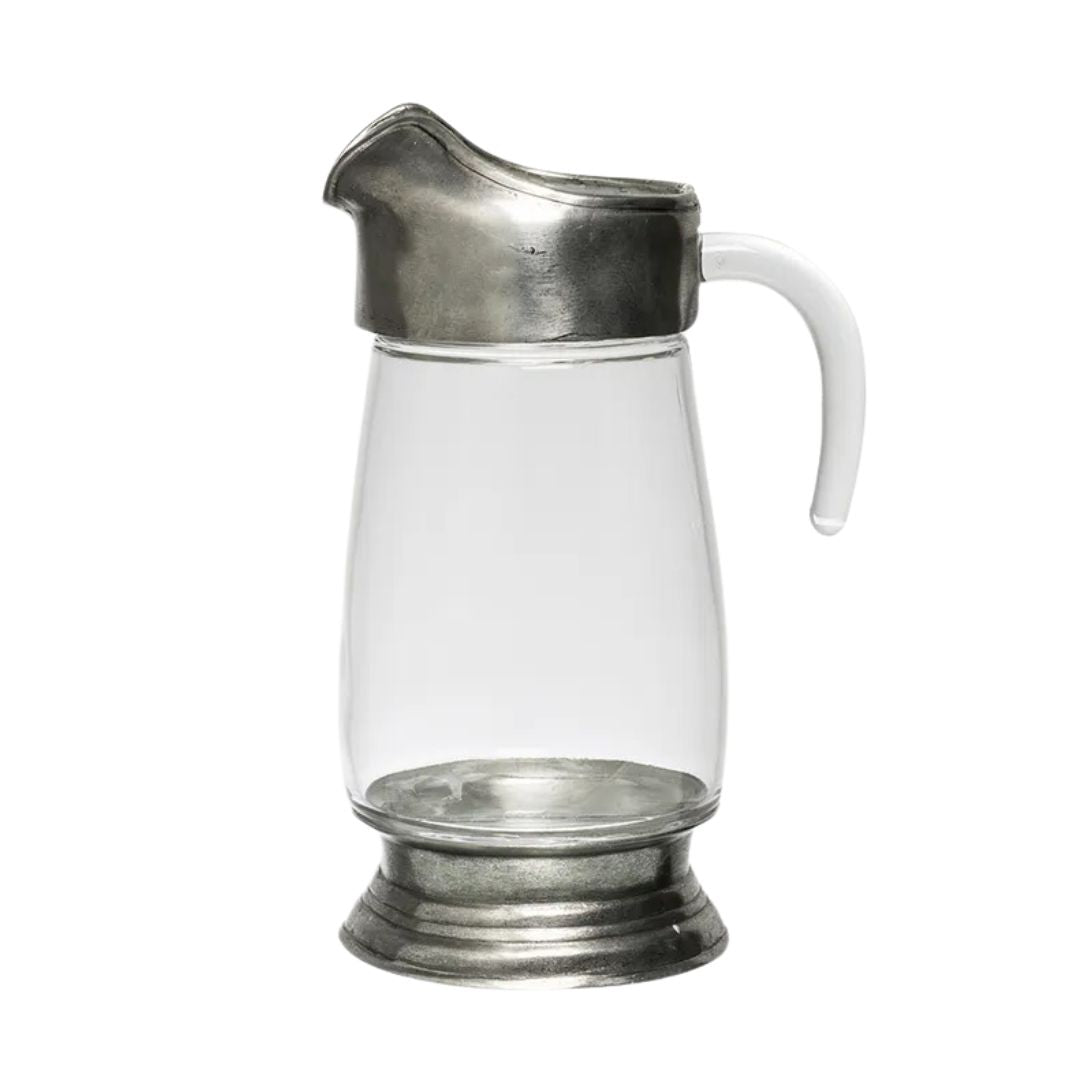 Glass and Pewter Jug - Large