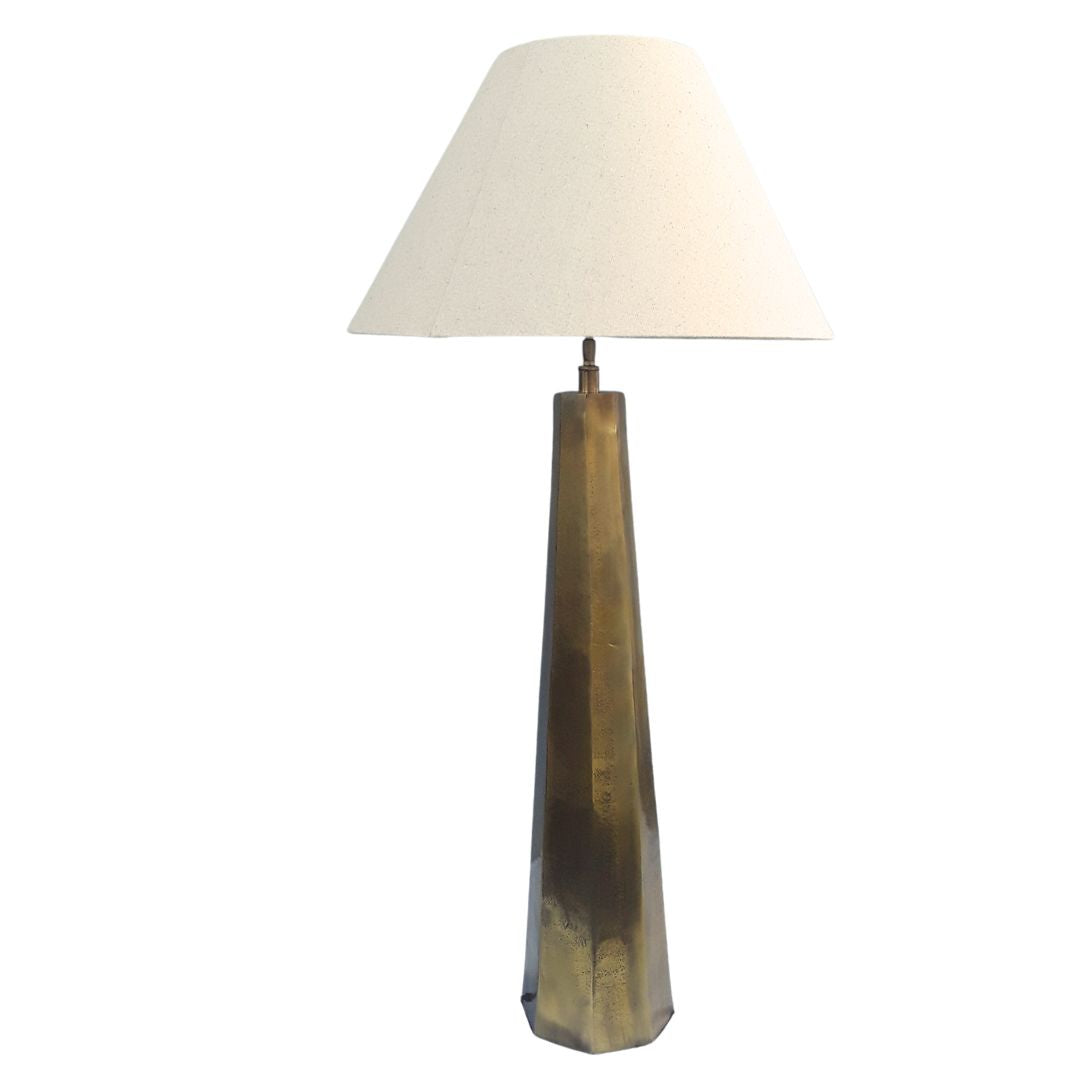 Luggate Tapered Floor Lamp Base in Aged Brass Finish