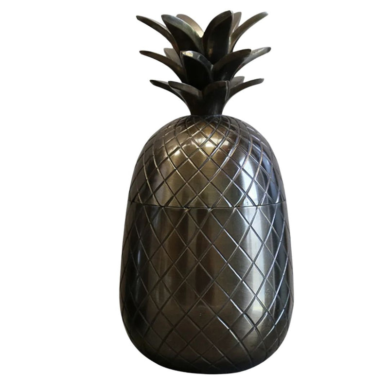 Caribbean Pineapple Cannister: Dark Bronze - Large