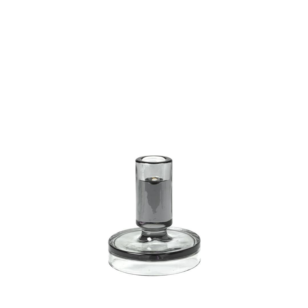 Broste Candleholder Petra: Dark Grey - Medium
