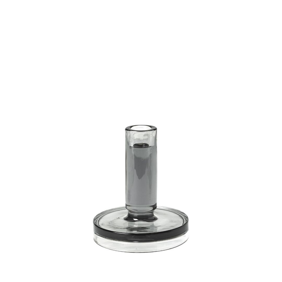 Broste Candleholder Petra: Dark Grey - Tall