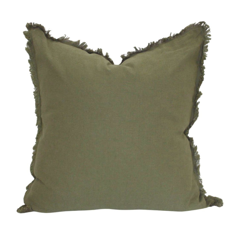 Sage Green Cotton Linen Cushion - 60x60