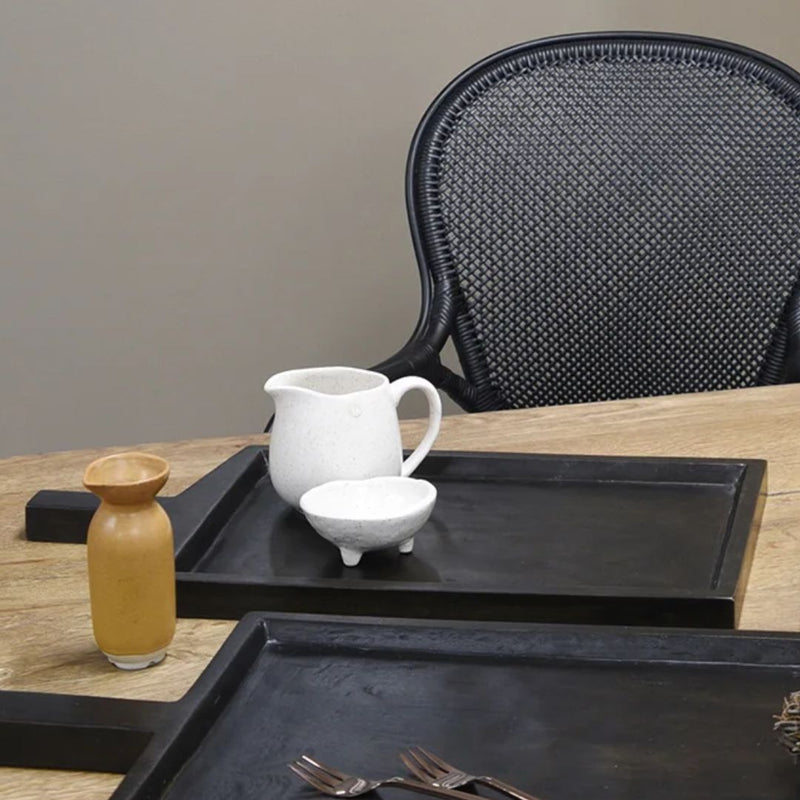 Serving Board Single Handled: Ebonised - Small