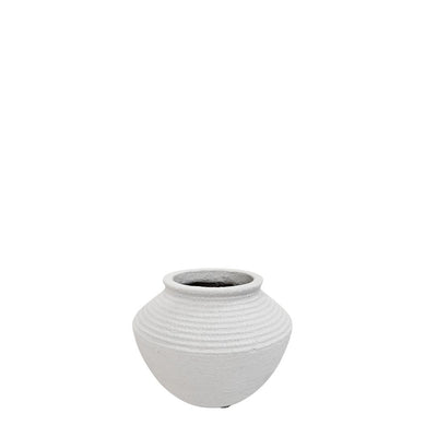 Athena Urn in Santorini White - Medium