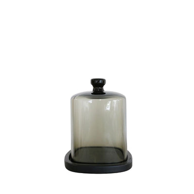 Perfumery Glass Dome with Wooden Base