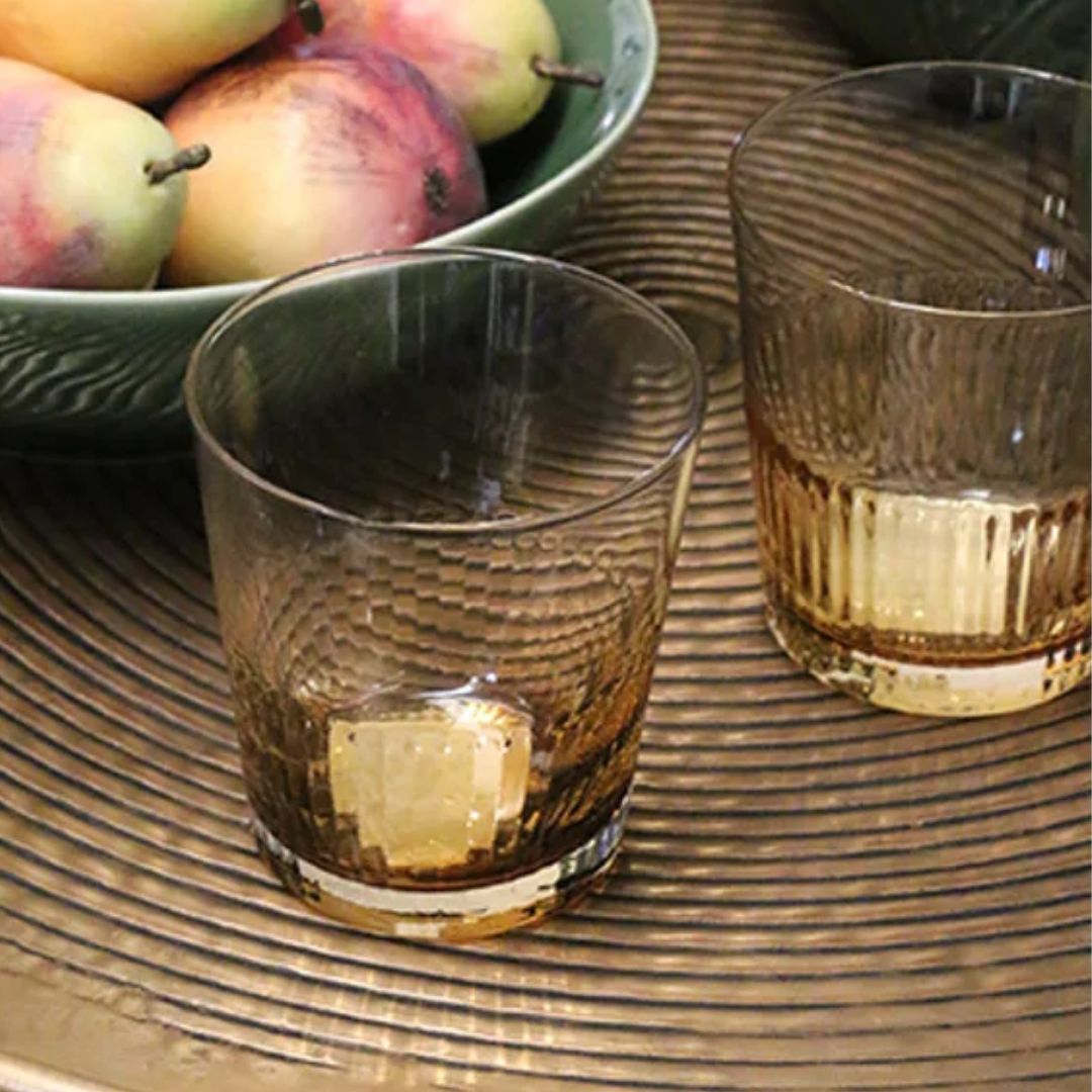 Ambretta Ridged Whiskey Glass