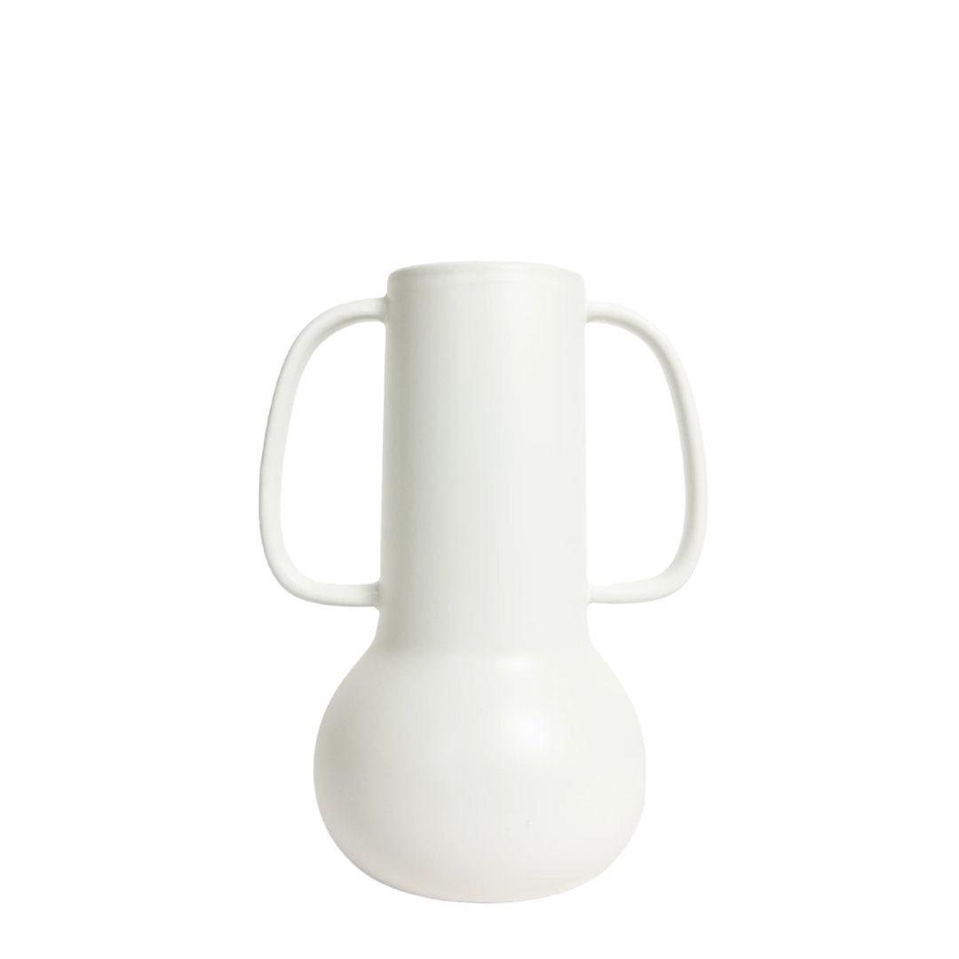 Bodhi Handle Vase - Matte White