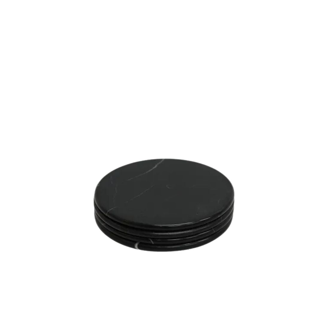 Malmo Black Coasters - Set of 4