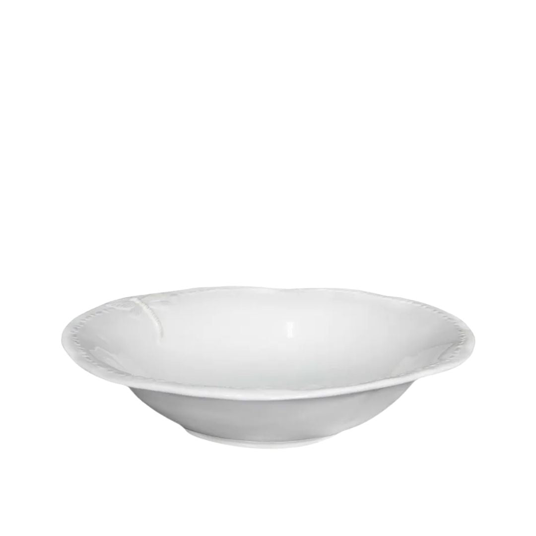 Dragonfly Stoneware White Salad Bowl - Small