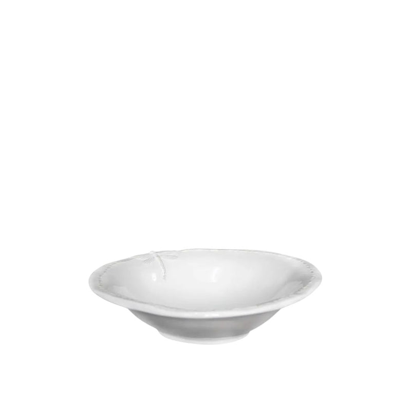 Dragonfly Stoneware White Cereal Bowl