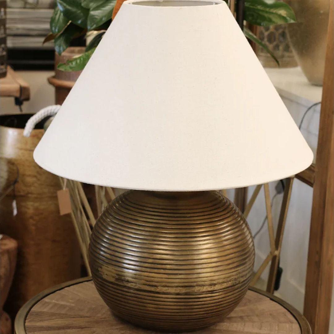 Calypso Lampbase in Dark Antique Brass Finish