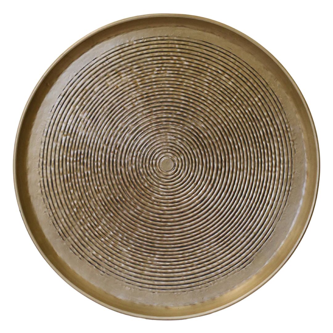 Calypso Tray in Brass Antique Finish - Large