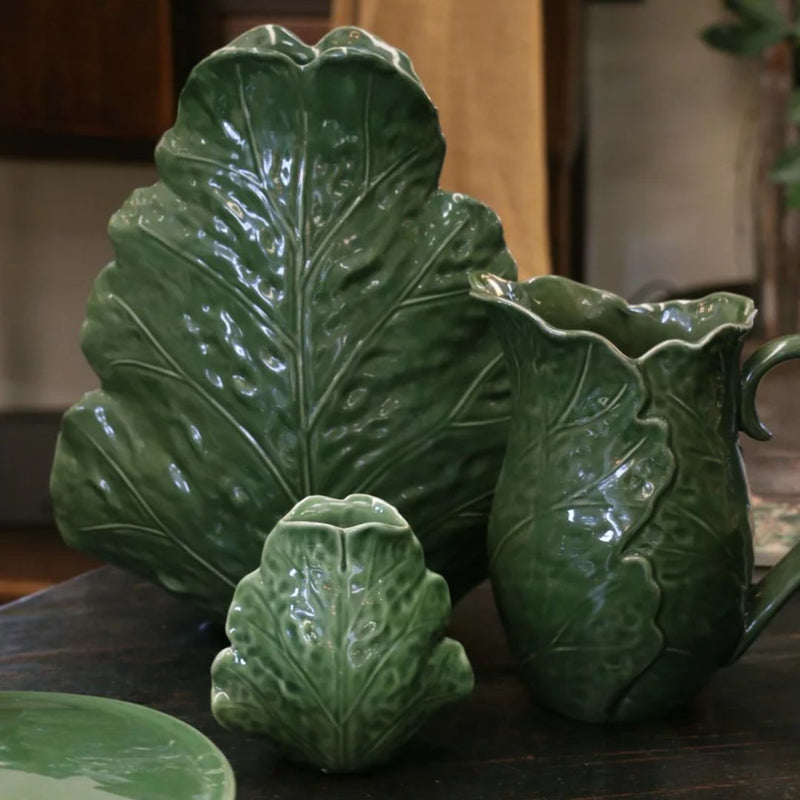 Sculptured Leaf Vase - Small