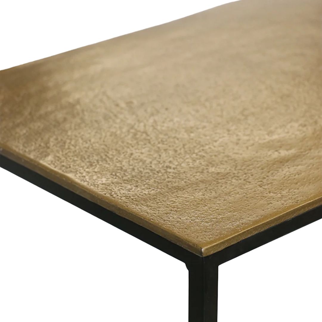 Manhattan Small Console: Antique Brass