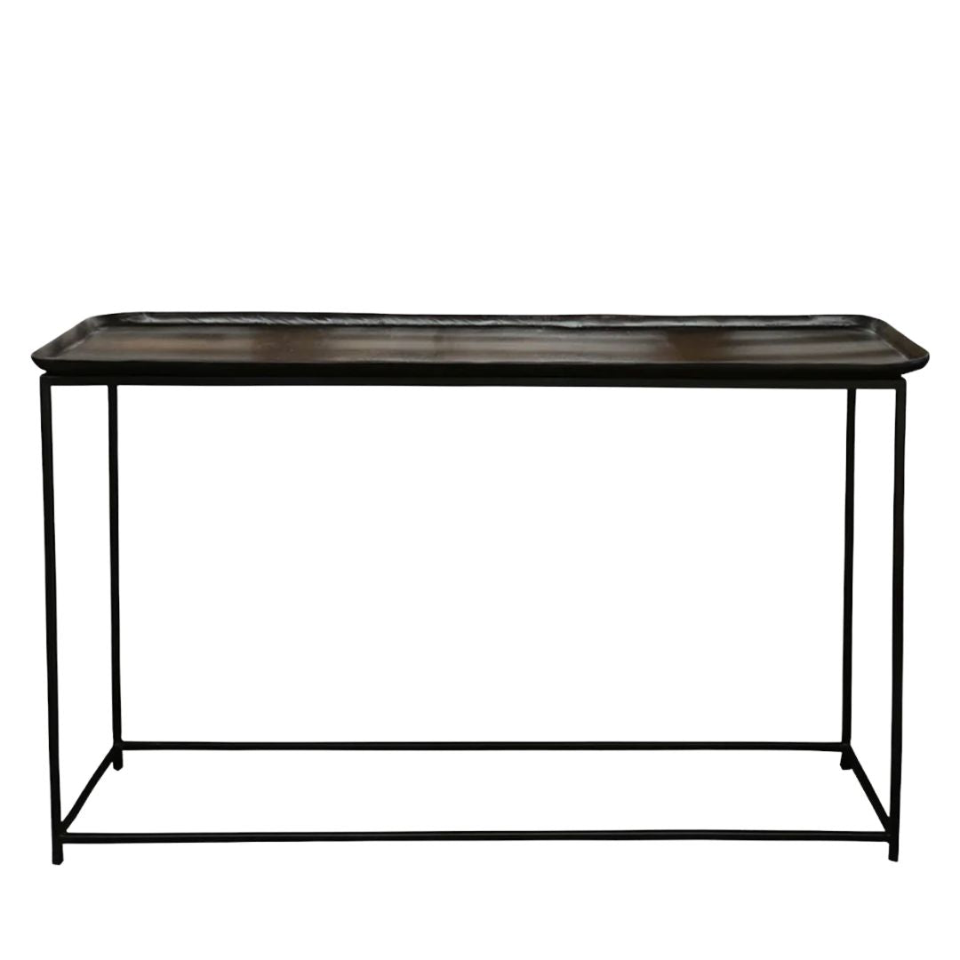 Soho Console: Two-Tone Bronze with Black Legs