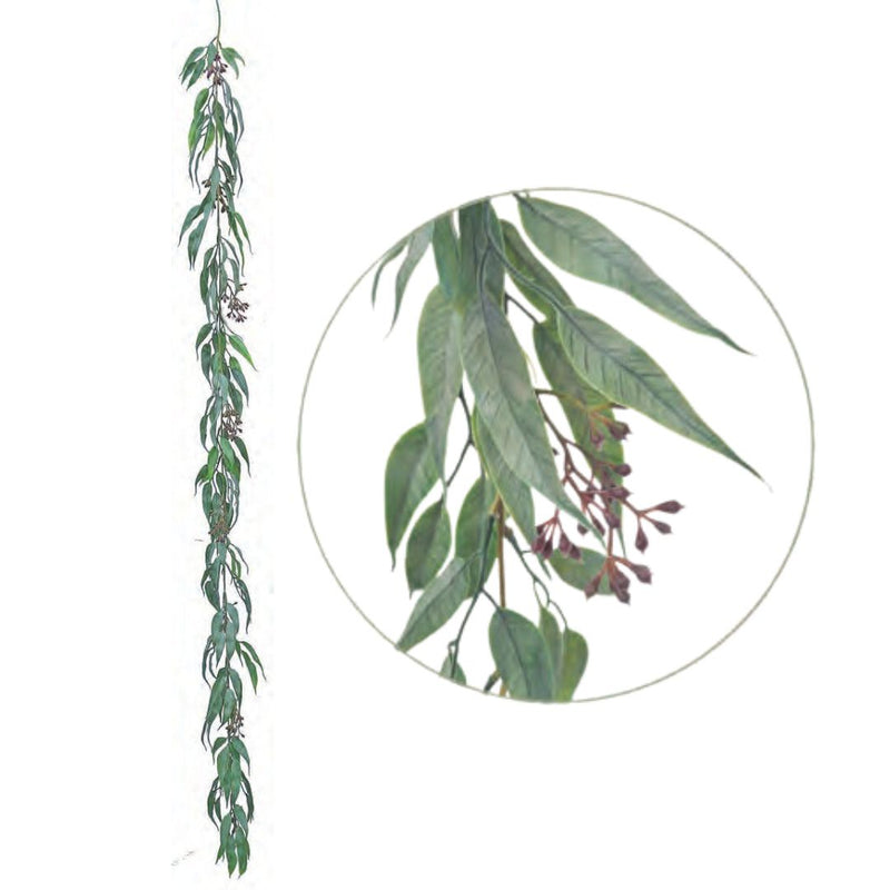 Seeded Eucalyptus Garland - Grey
