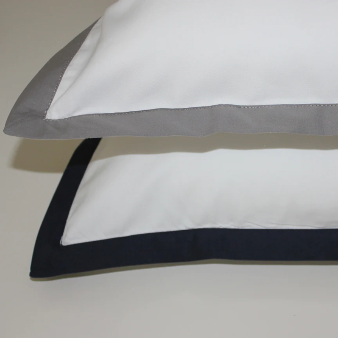 Ribbon Navy Duvet Set - Queen