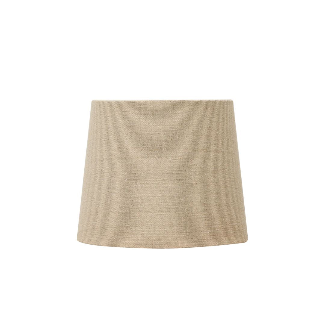 Flax Basket Weave Tall Drum Lampshade - 38cm