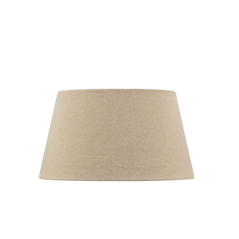 Raw Linen Tapered Drum Lampshade - 46cm
