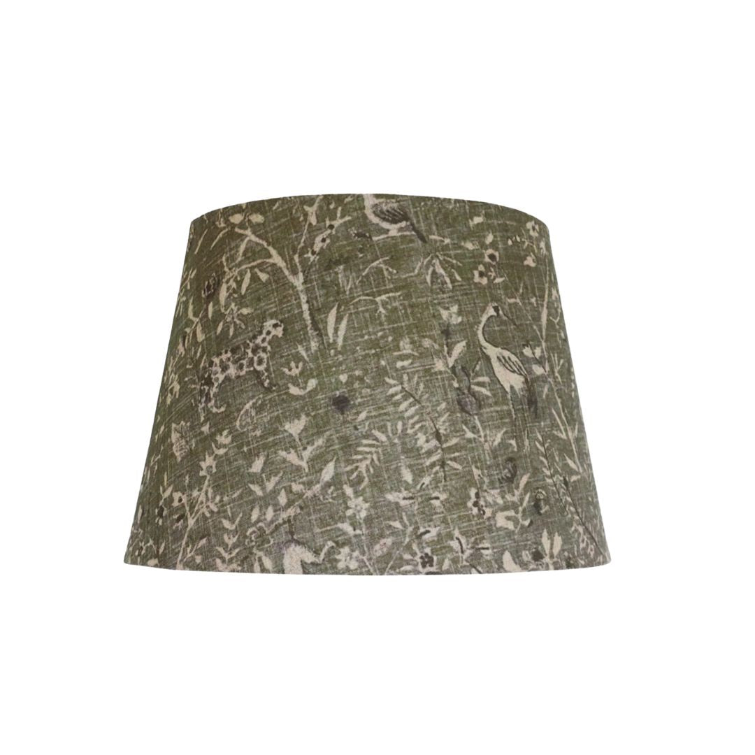 Sage Jungle Tall Drum Lampshade - 46cm