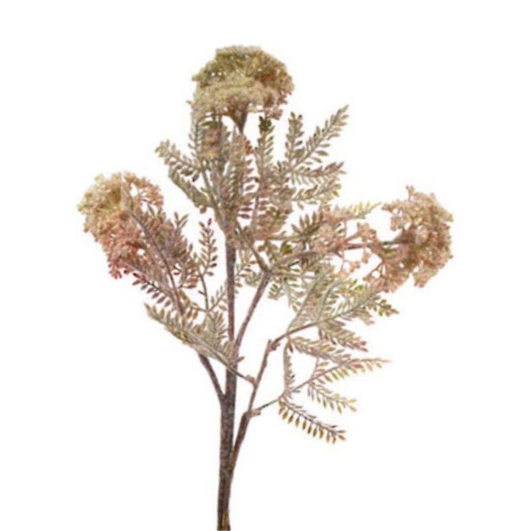 Wild Flower with Fern Spray: Light Pink - 72cm