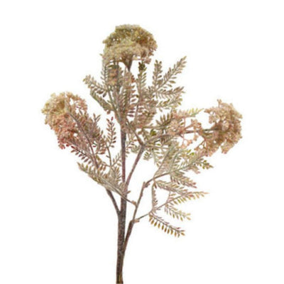 Wild Flower with Fern Spray: Light Pink - 72cm