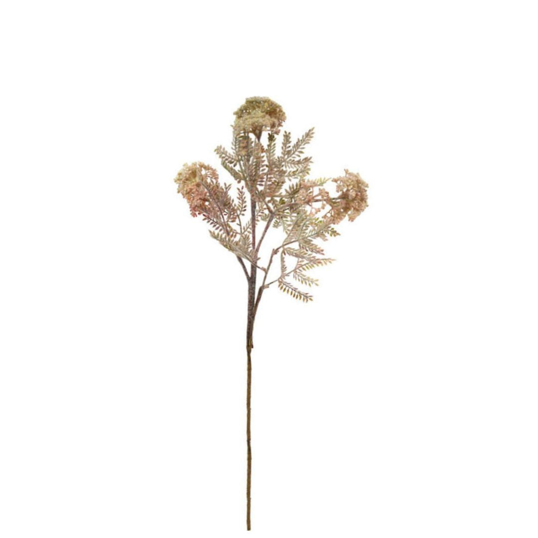 Wild Flower with Fern Spray: Light Pink - 72cm