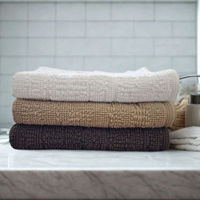 Lisbon Double Bath Mat - White
