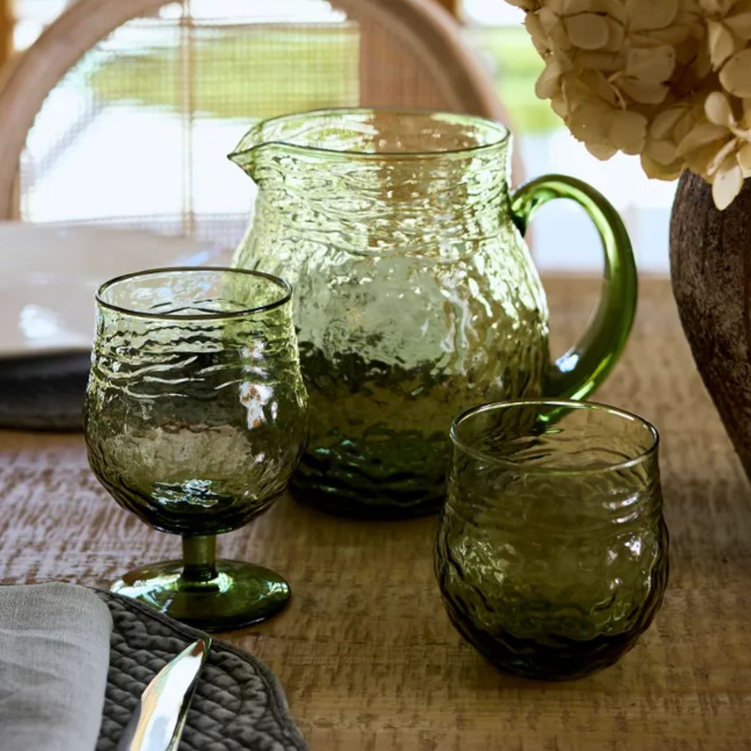 Serena Wine Goblet: Green