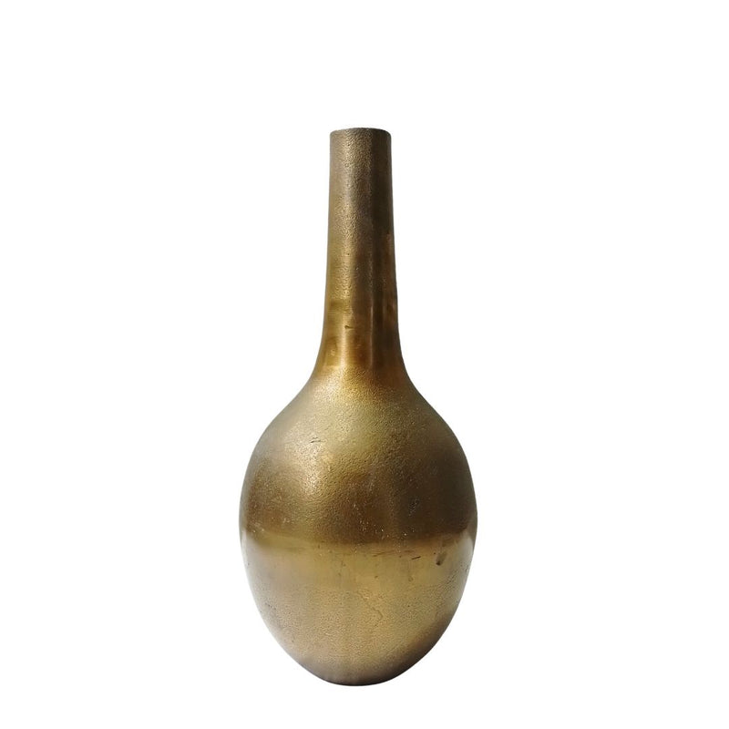 Aluminium Vase: Gold - 18x38cm