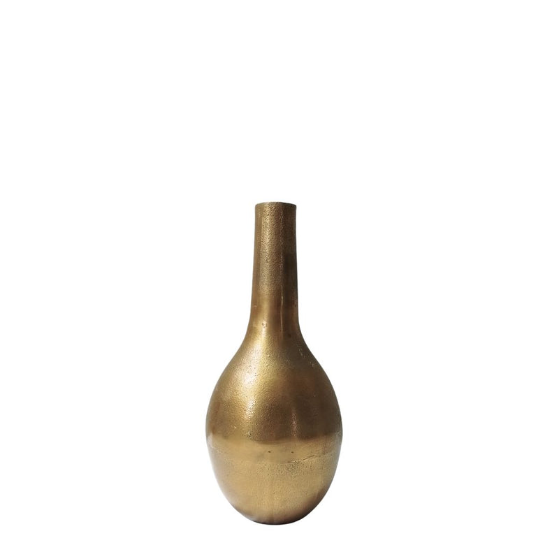 Aluminium Vase: Gold - 13x30cm