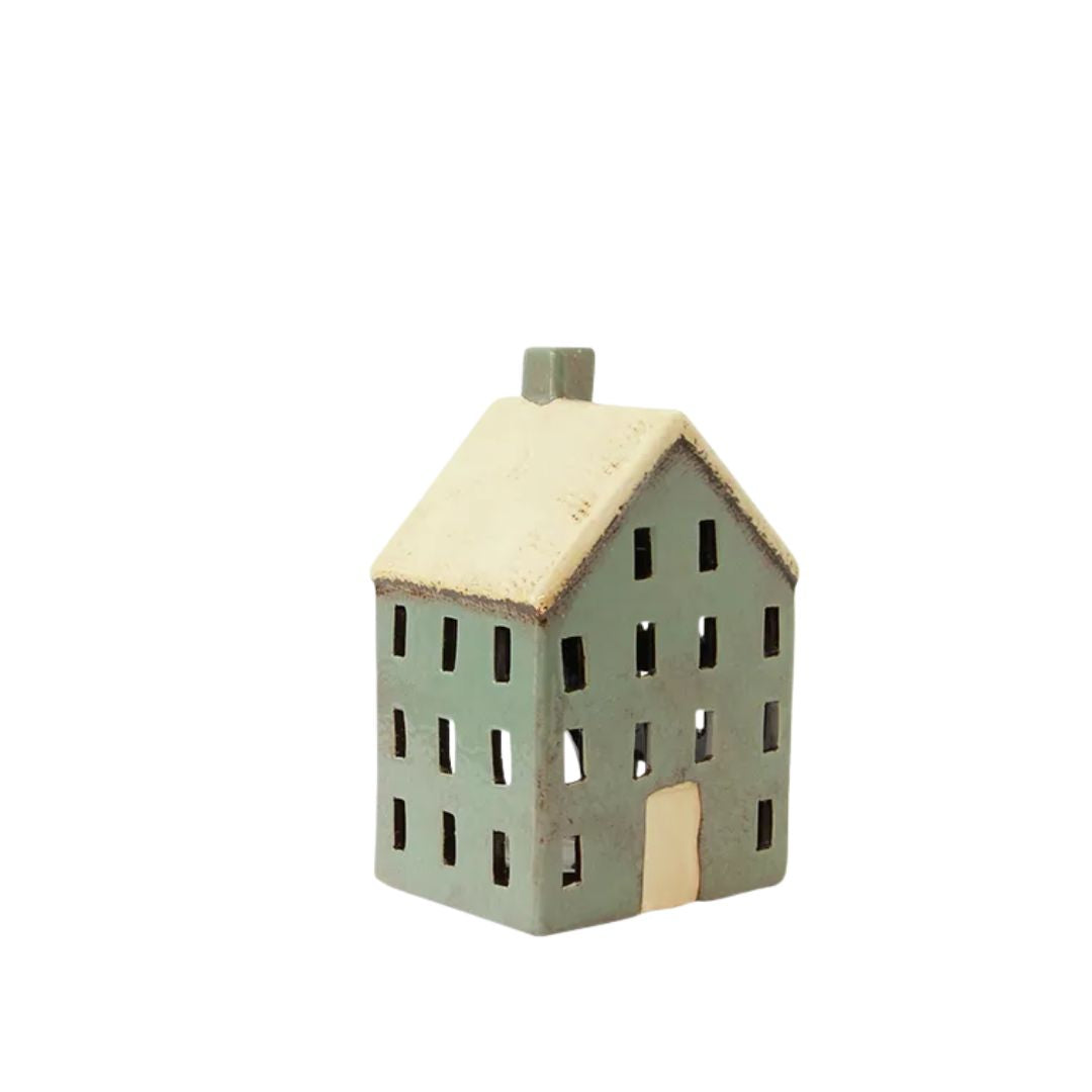Alsace Tea Light Chalet: Blue