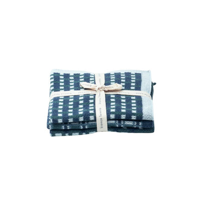 Basento Washcloths: Denim - Set of 3