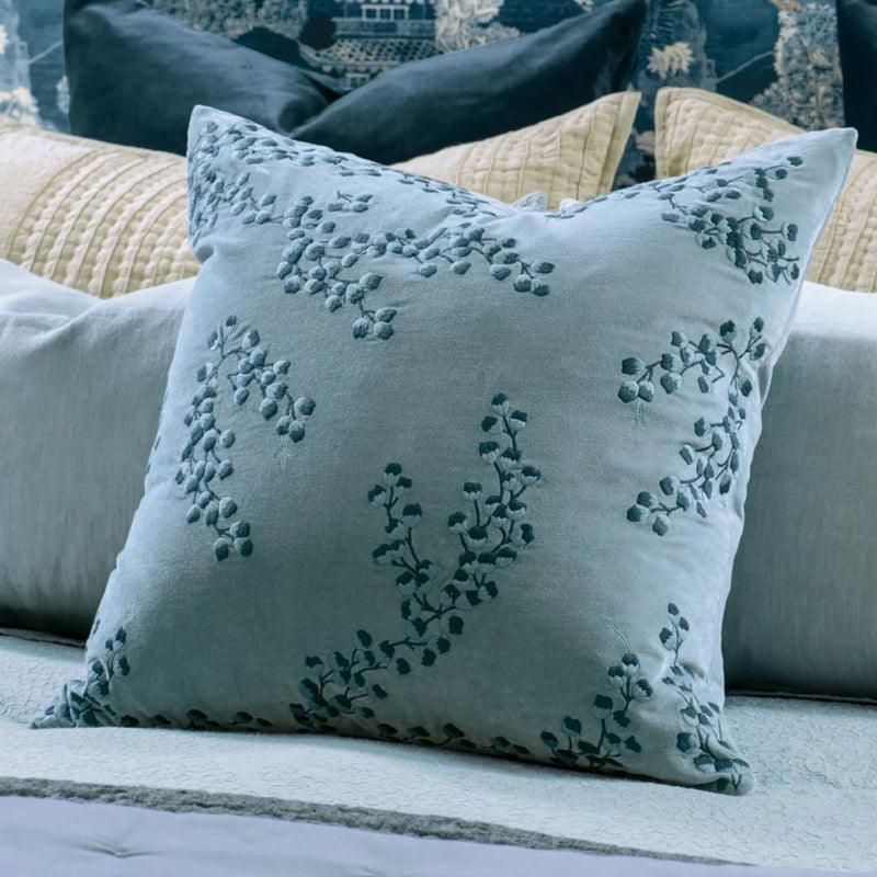 Chaya Smoke Blue Cushion - 60x60