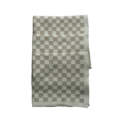Chekka Washcloths: Taupe - Set of 3