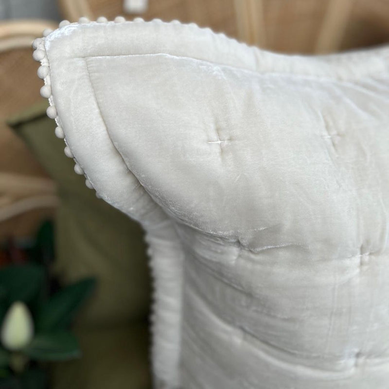 Cruz Velvet Eurosham: Natural