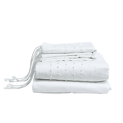 Embelli Flat Sheet with Dots - King