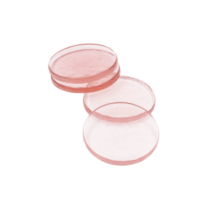 Glass Coaster: Rose - Set of 4