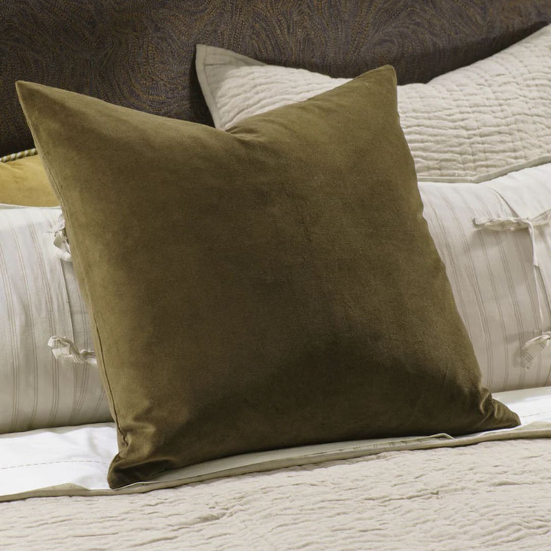 Mica Deep Moss Eurocase in Pair