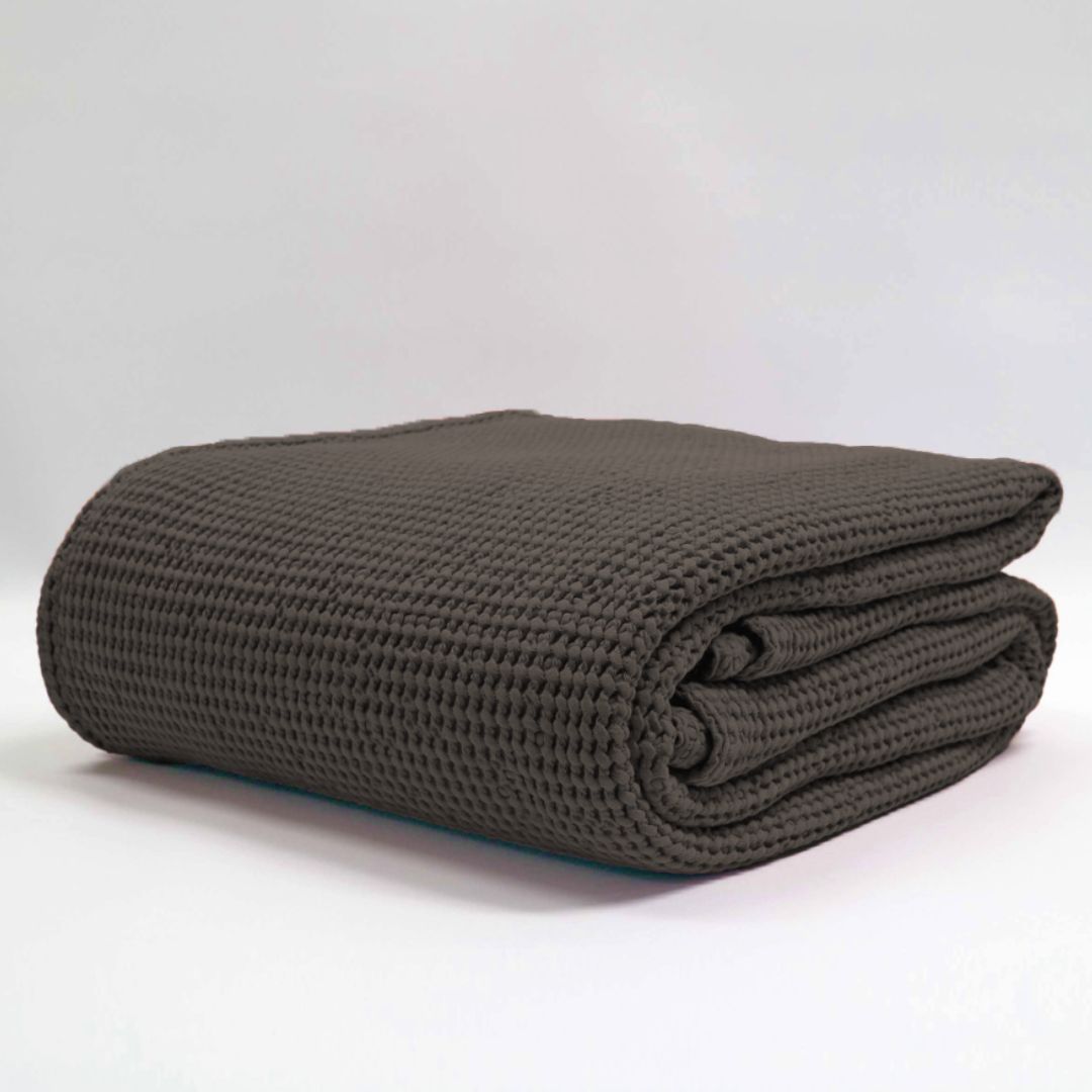 Newbliss Stonewashed Blanket: Gunmetal - Large