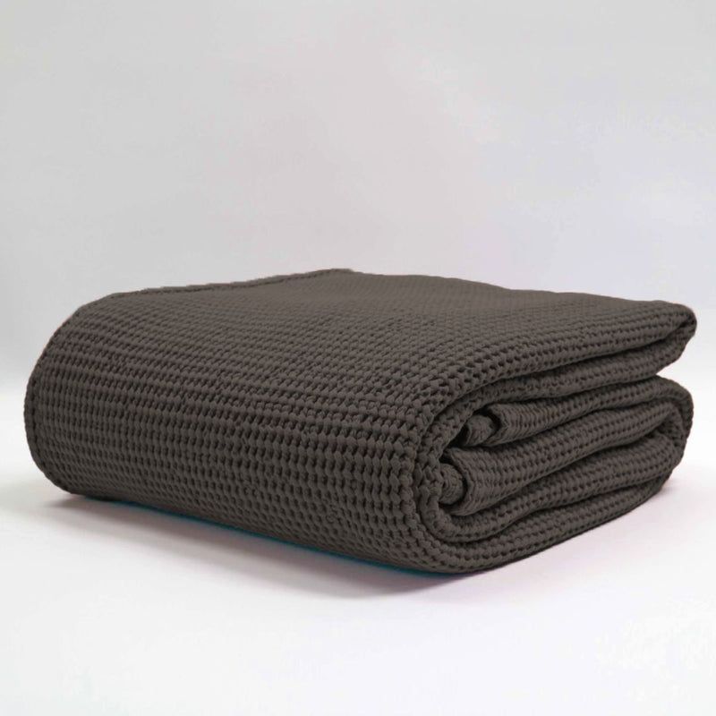 Newbliss Stonewashed Blanket: Gunmetal - Large
