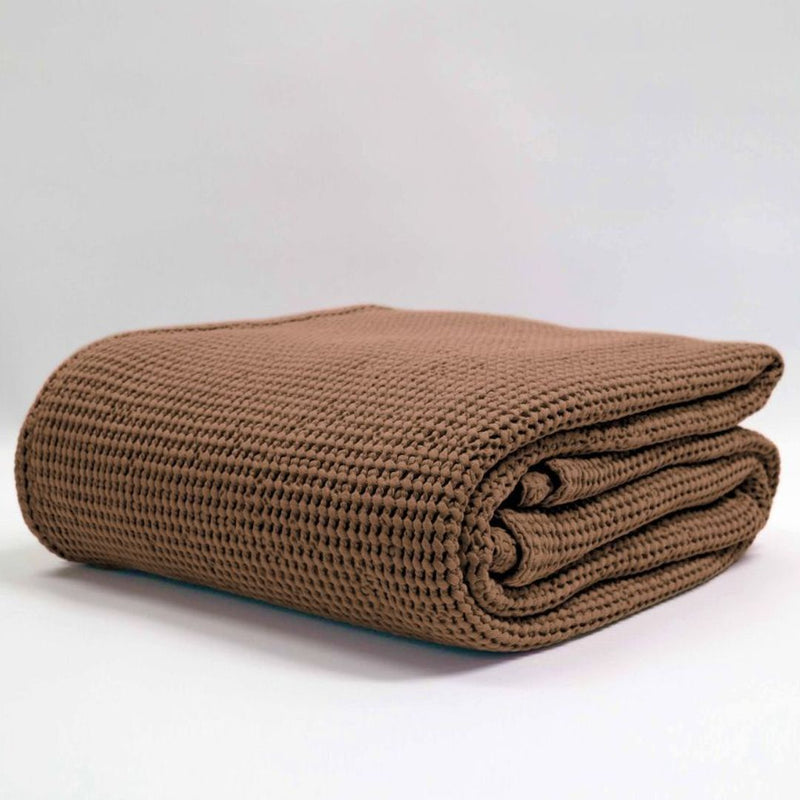 Newbliss Stonewashed Blanket: Toffee - Large