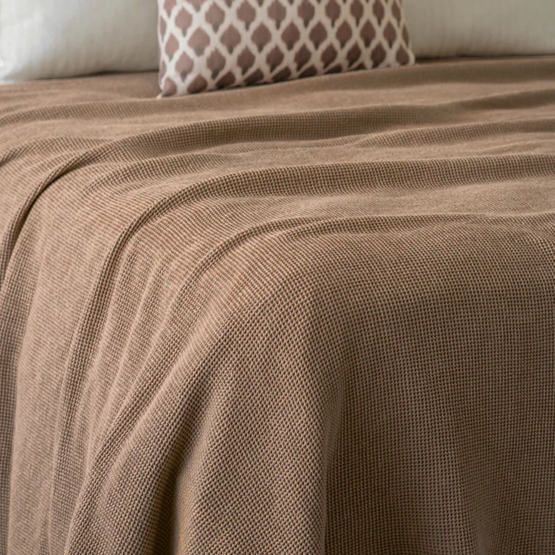 Sottobosco Pink Clay Bedspread - Queen
