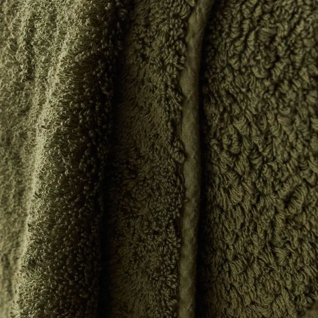 Super Pile Cotton Bath Towel - Olive