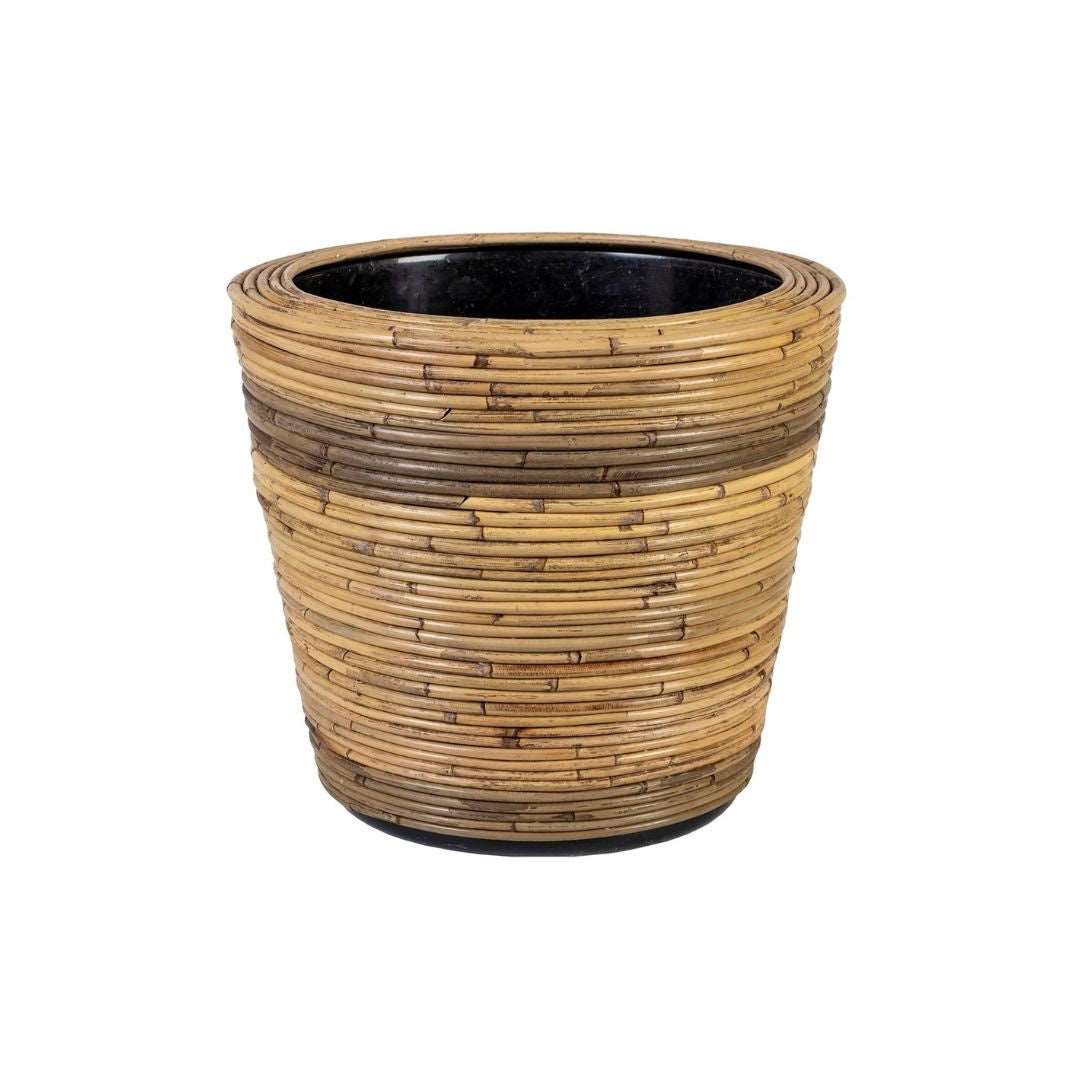 Drypot Round Grey Stripe - Small