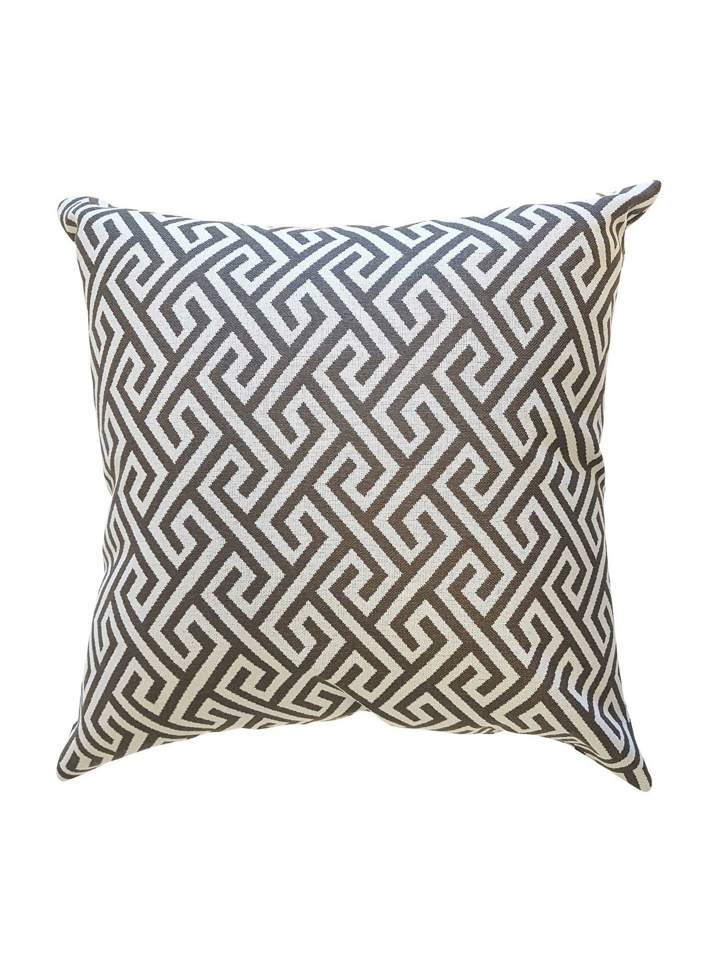 Brown Geo Design Cushion - 60x60